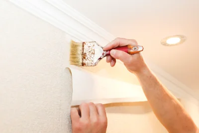 Pose de papier peint à Fonroque — revêtements muraux et toiles de verre